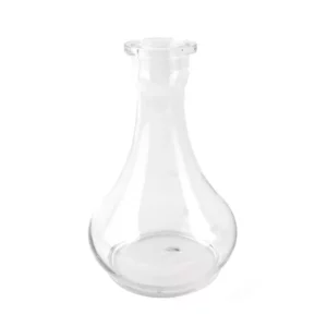 Läbipaistev tilgakujuline vesipiibu vaas Clear Drop 27cm Bongid.ee e-poes