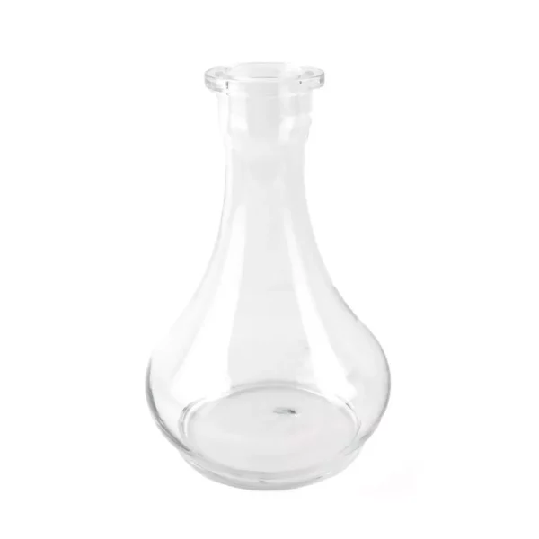 Läbipaistev tilgakujuline vesipiibu vaas Clear Drop 27cm Bongid.ee e-poes