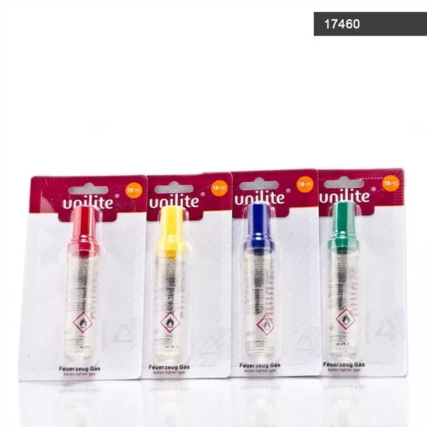 Süütajagaas 18 ml – gaas tulemasinatele Süütajagaas 18 ml värvilised gaasiballoonid tulemasinate täitmiseks
