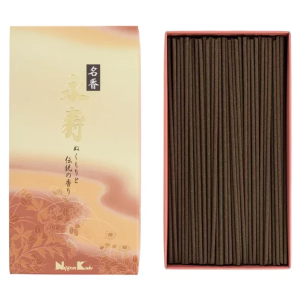 Eiju Meiko Cinnamon & Amber naturaalsed Jaapani viirukid Nippon Kodo Eiju Meiko kaneeli ja merevaigu Jaapani viiruk karbis