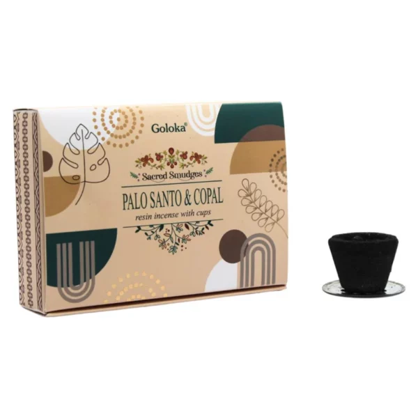 Goloka Palo Santo & Copal naturaalsed lõhnavaigu puusöetopsid Goloka Palo Santo & Copal naturaalsed lõhnavaigu puusöetopsid