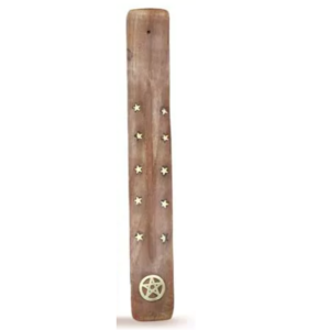 Viirukihoidja Wooden Brass Inlay #4 26 cm