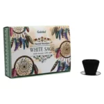 Goloka White Sage naturaalsed lõhnavaigu puusöetopsid