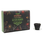 Goloka Seven Herbs naturaalsed lõhnavaigu puusöetopsid