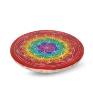 Stone Flower Of Life 7 Chakra Rings Viirukihoidja