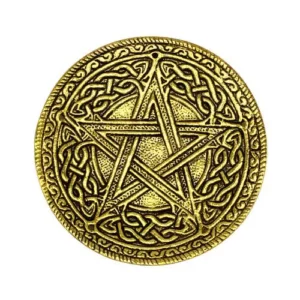 Golden Pentagram Antique Finish Viirukihoidja