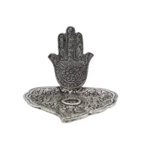 Silver Hamsa Hand Viirukihoidja