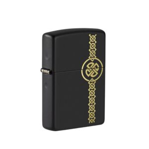 Zippo välgumihkel Black Matte Celtic Design