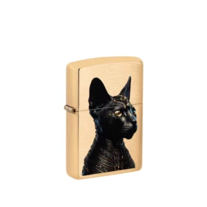 Zippo bensiinivälgumihkel Egyptian Cat kassi motiiviga