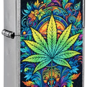 Süütaja Zippo Psychedelic Cannabis Design