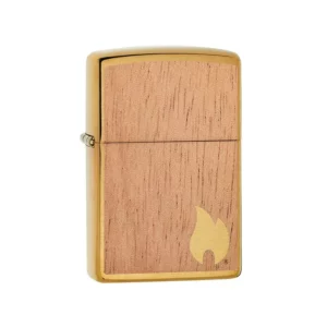 Süütaja Zippo x Woodchuck Brushed Brass