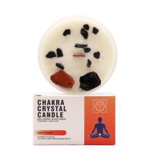 Sojavahast küünlad Chakra Crystal Root Chakra