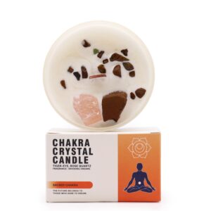 Sojavahast küünlad Chakra Crystal Sacred Chakra