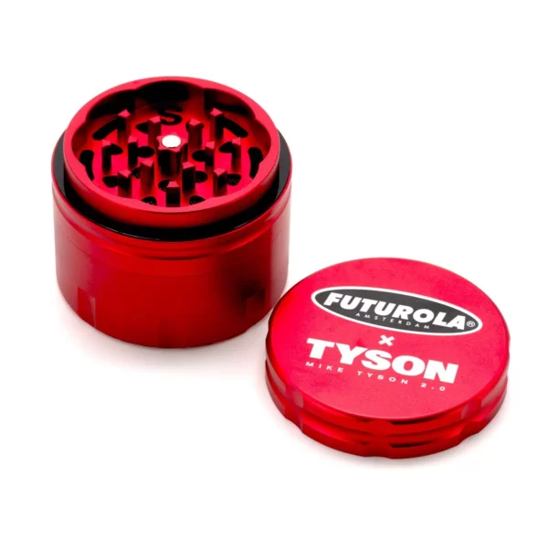 Eksklusiivne Futurola x Tyson 2.0 metallist grinder punane