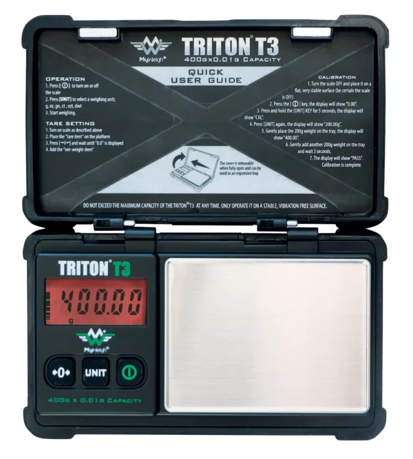 Triton T3 täppiskaalu punase taustavalgustusega ekraan ja kasutusjuhend