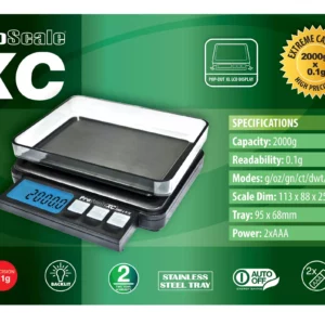 ProScale XC kaal 2000g ja 0.1g täpsusega digitaalse kaalu pakend